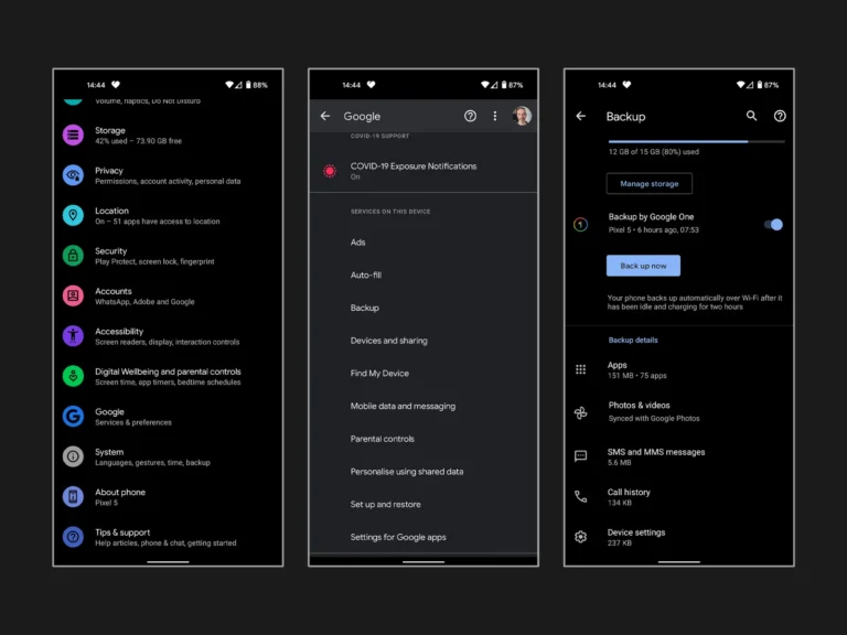 Backup-Android-Google-Backup